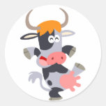 Autocollant mignon de vache à bande dessinée de da autocollants