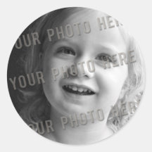 Autocollant personnalisable de photo