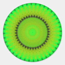 Autocollant vibrant de kaléidoscope