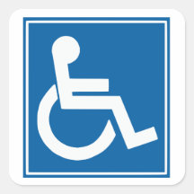 Autocollants de signe d'handicap