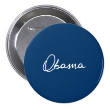 AUTOGRAPHE D'OBAMA BADGES AVEC AGRAFE