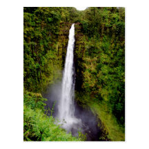 Automnes d'Akaka, île de cascade d'Hawaï Cartes Postales