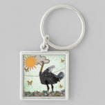 Autruche vous êtes mon soleil Keychain porte-clés