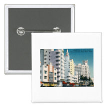 Avenue de Collins., Miami Beach, cru de FL Badges Avec Agrafe
