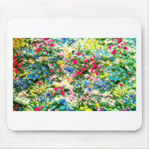 Awesome Display Of Colors and Flowers Mouse Pad