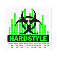 Awesome Hardstyle biohazard canvas Canvas Print