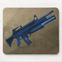 Azmodeus Camouflage blaues M16, Mausunterlage Mousepad