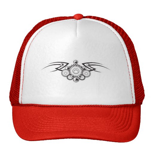 Aztekischer Blumen-Tätowierungs-Entwurf Trucker Cap