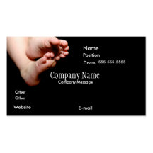 BabiesFeetInBlack-4-zazzle, nom de la société, Com Modèle De Carte De Visite