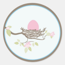 Baby-Einladung oder Bevorzugungs-Aufkleber - rosa 