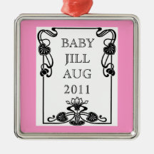 BABY-GEDENKverzierung (KUNDENGERECHT) Weihnachtsbaum Ornamente