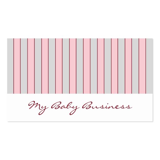 Baby-Geschäfts-Streifen und Bogen-Visitenkarten