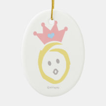 Baby-Gesichts-Gelb-Verzierung Ornament