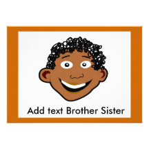 Baby-Mitteilung, addieren Text Bruder-Schwester Ankündigung