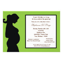 baby shower 5x7 vert électrique invitations personnalisées