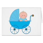 Baby-Spaziergänger Grußkarte