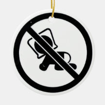 Baby-Warnung Weihnachtsbaum Ornament
