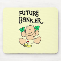 Baby-zukünftige Banker-T-Shirts und Geschenke Mousepad