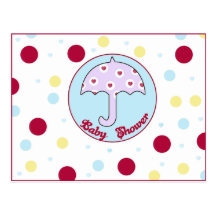 Babyparty-Einladung Postkarte