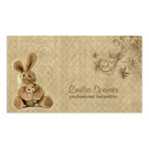Babysitting u. Kinderbetreuungs-Visitenkarte