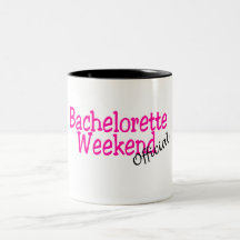 Bachelorette Wochenende (offiziell/Rosa) Tee Haferl