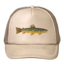 Bachforelle-Fischen Retro Cap