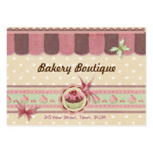 Bäckerei-Butikepatisserie-Geschäfts-Karte 3 Visitenkarte