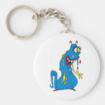 Bactéries bleues porte-clefs