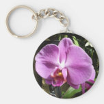 Baiser Keychain d'orchidée Porte-clé