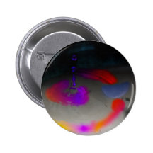 Baisse abstraite de l'eau badges avec agrafe