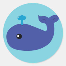 Baleine mignonne adhésifs