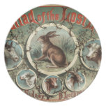 Ballade des lièvres perdus assiettes pour soirée