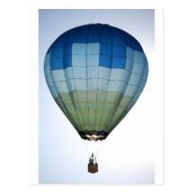 Ballon à air chaud carte postale