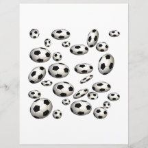 Ballons de football prospectus avec motif