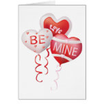 Ballons de Valentine Carte De Vœux