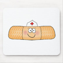 Bandage d'aide de bande de Whimsicla avec le chape Tapis De Souris