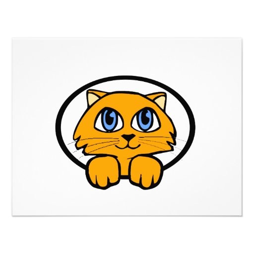 Bande dessinée de chaton de bébé invitations