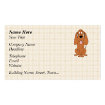 Bande dessinée de chien de Brown. Chien Cartes De Visite Personnelles