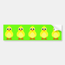 Bande dessinée mignonne de poussin de bébé adhésifs pour voiture