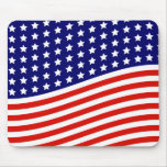 Bannière étoilée drapeau américain 4 juillet tapis de souris
