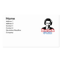 BARACK ET PETIT PAIN MODÈLE DE CARTE DE VISITE