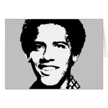 Barack Obama Retro Karte