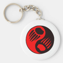 Bärentatze Yin Yang Schlüsselband