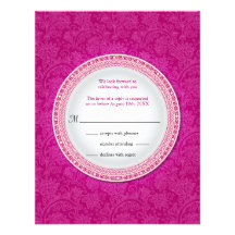 Barocke pinkfarbene Plaketten-Hochzeits-Antwort-Ei