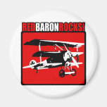 Baron rouge Rocks ! Magnets Pour Réfrigérateur
