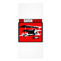 Baron rouge Rocks ! Motif Pour Double Carte