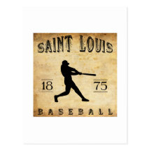 Base-ball 1875 du Missouri de Saint Louis Carte Postale