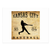 Base-ball 1884 de Kansas City Missouri Cartes Postales