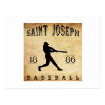 Base-ball 1886 de St Joseph Missouri Cartes Postales