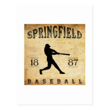 Base-ball 1887 de Springfield Missouri Cartes Postales